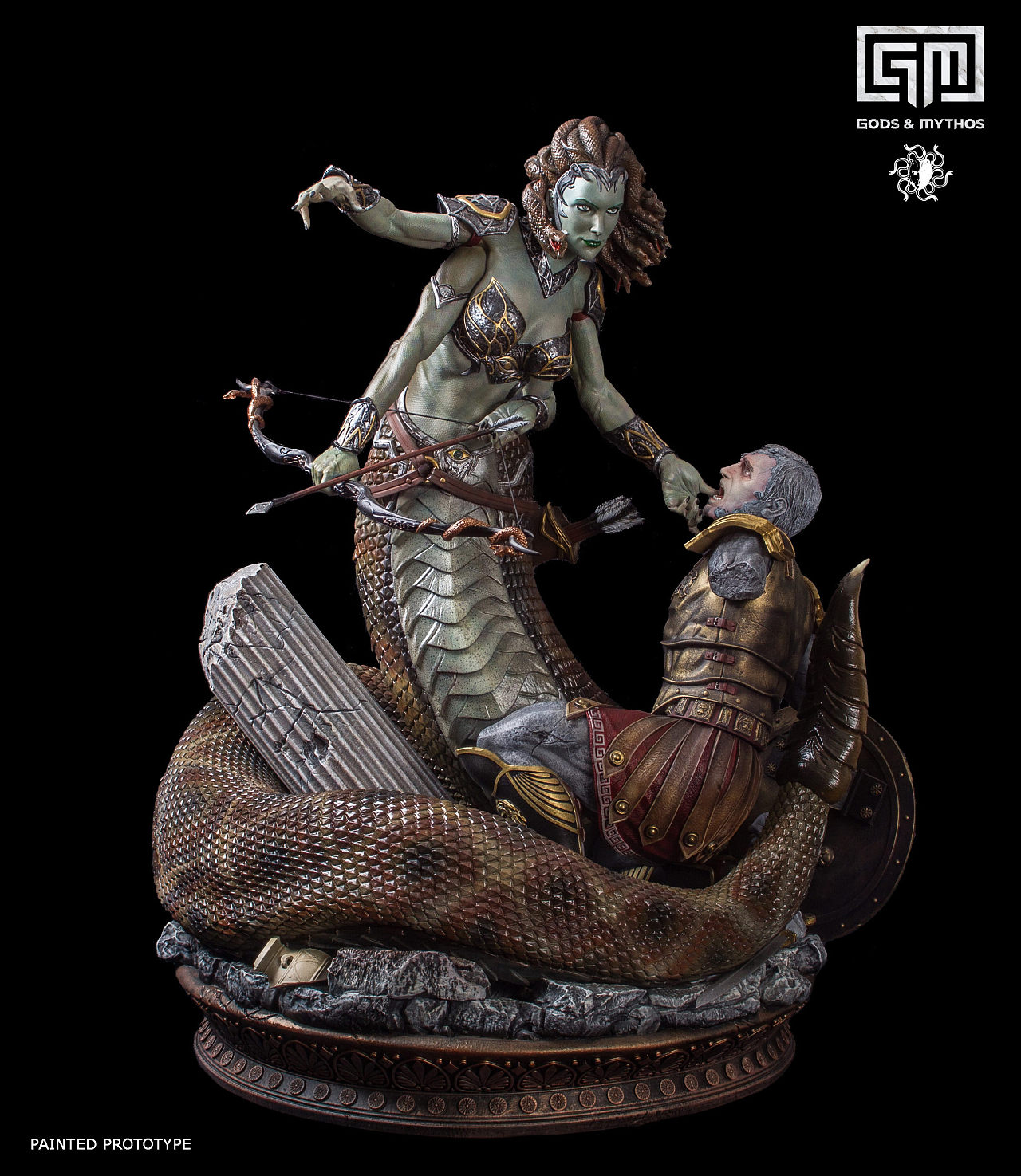 gods and mythos 古希腊神话:蛇发女妖 美杜莎 雕像