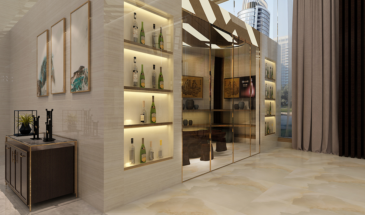 邯郸酒天下（茅台酒业落地项目）（图ZMTA2MTkxNzM2） - 家装设计 - 站酷设计师金轲原创素材 - 站酷ZCOOL