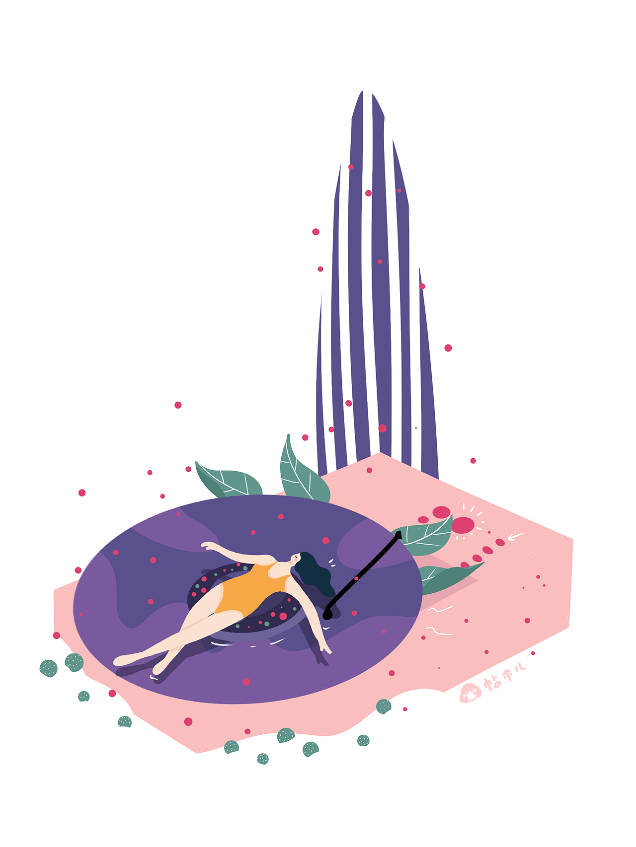 扁平风 | 小清新插画（图ZMjIzODMyNjg0） - 商业插画 - 站酷设计师帖木儿MIKO原创素材 - 站酷ZCOOL