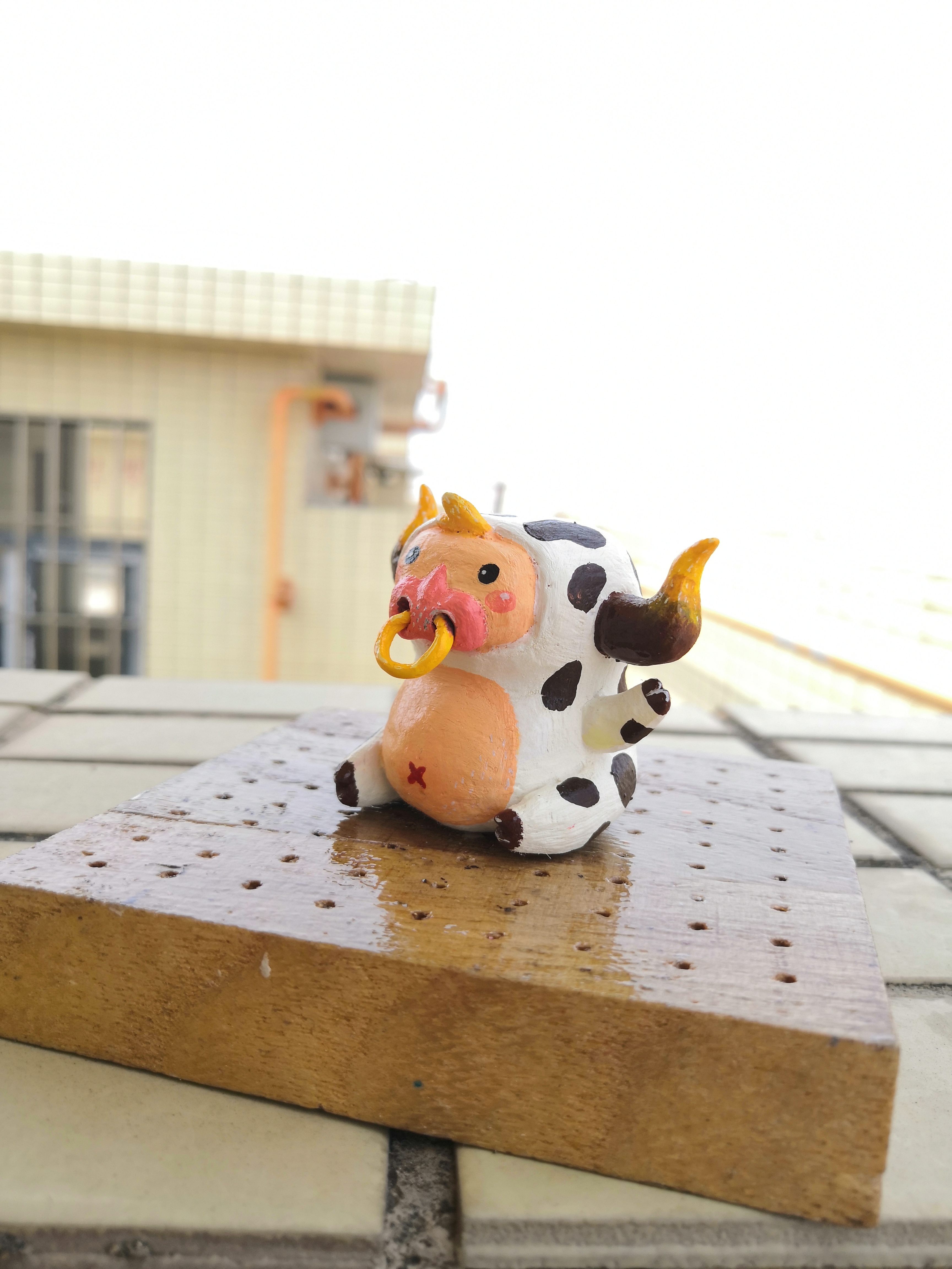 粘土制作可爱的小牛图片