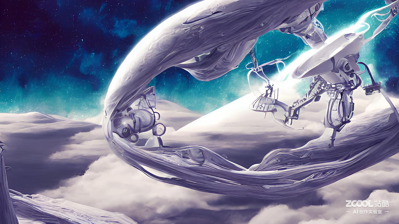 #AI创作实验室#科技 创意 白色 空间  梦境 想象
