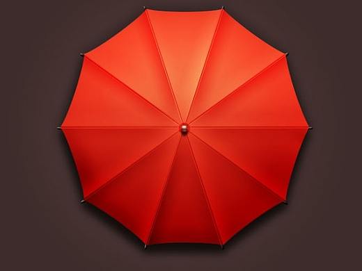 雨伞图标绘制步骤教程