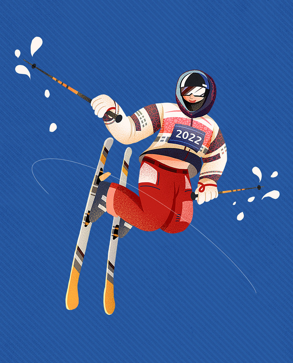 冬奥会插画|插画|商业插画|babemni - 原创作品 - 站酷 (zcool)
