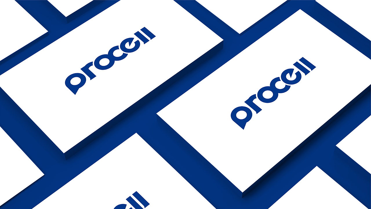 Procell 电池类logo标志设计