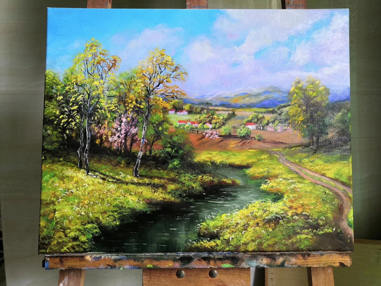 乡村风景油画|纯艺术|绘画|爱画画的豹子头 - 临摹作品 - 站酷 (zcool