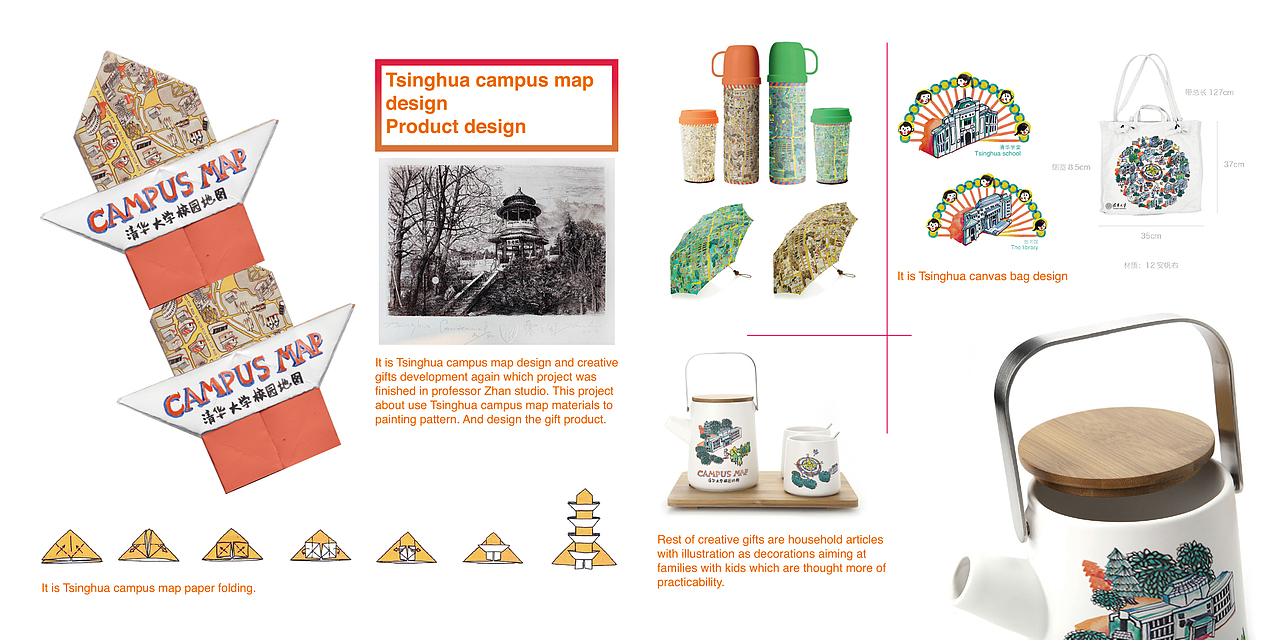 清华地图插画与礼品开发Tsinghua campus map design（图ZNTU1NTc1MjQ=） - 商业插画 - 站酷设计师插画师杨博原创素材 - 站酷ZCOOL
