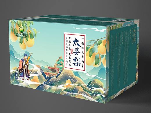 服务三农，烟台太婆梨包装设计