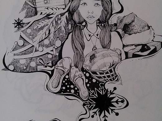 小火柴、小女孩（个人主页-ZMzQxODI0MA==） - 商业插画 - 站酷设计师草木绘原创素材 - 站酷ZCOOL