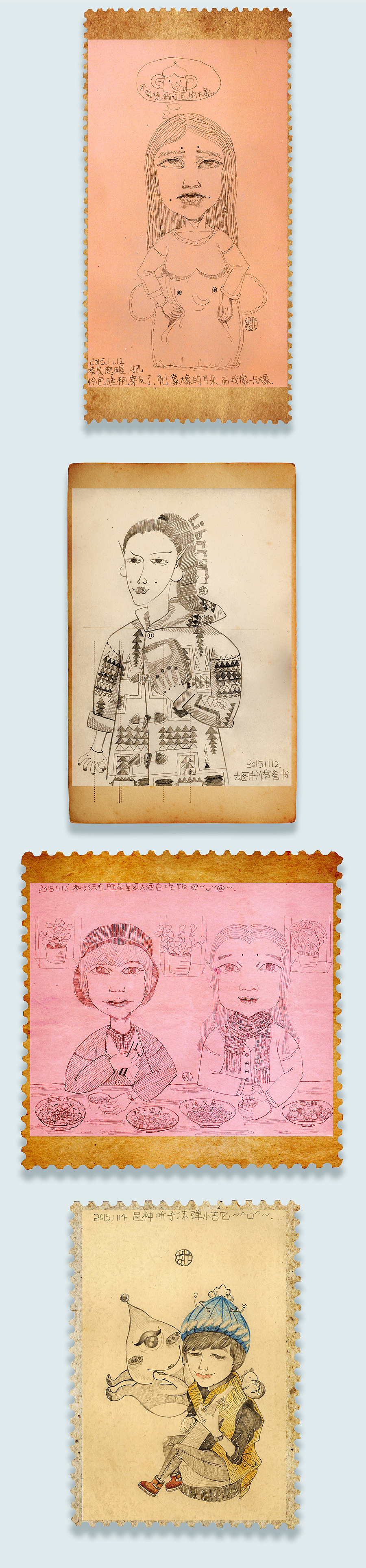 my dear diary（图ZMzc1MjA0MzY=） - 创作习作 - 站酷设计师腓腓原创素材 - 站酷ZCOOL