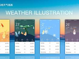 天气皮肤插画