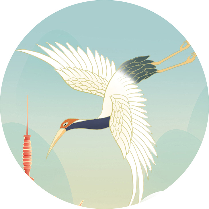 桂林-日月双塔|插画|商业插画|鹿吼吼_原创作品-站酷zcool