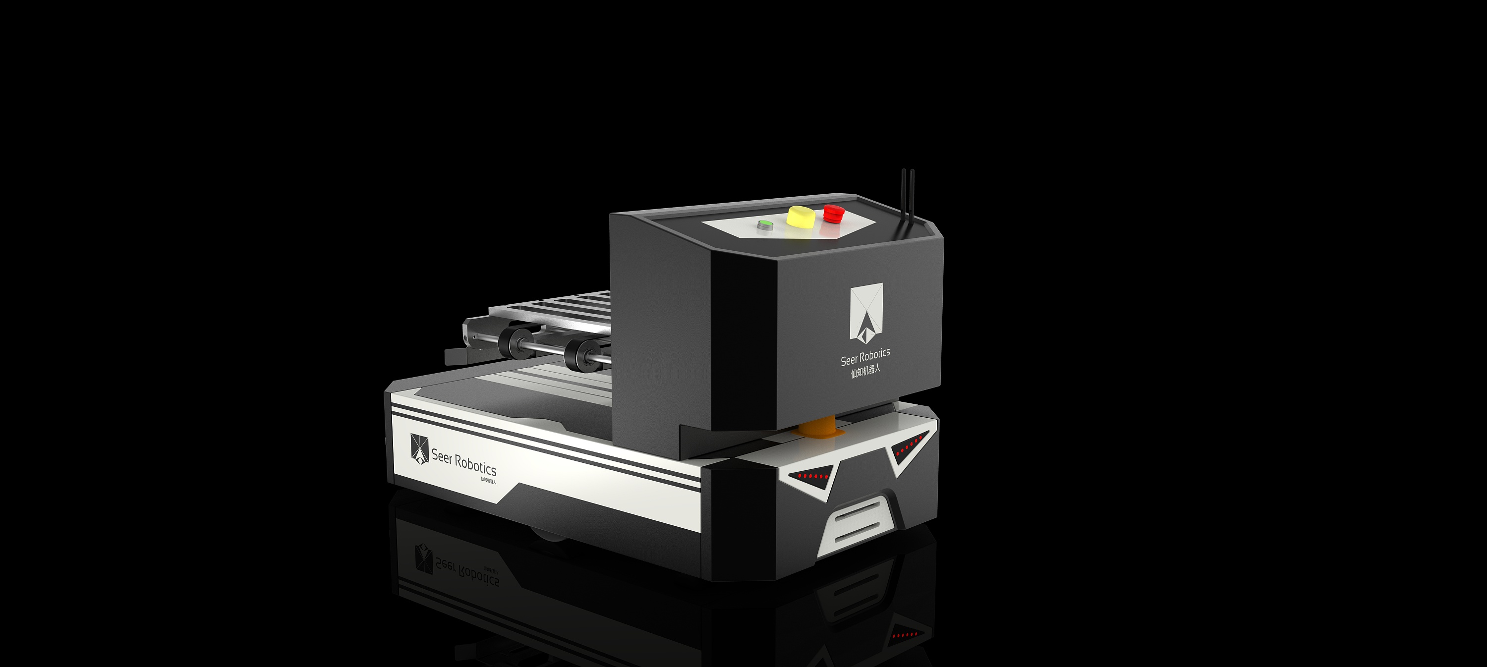 agv智能物流小车外观设计