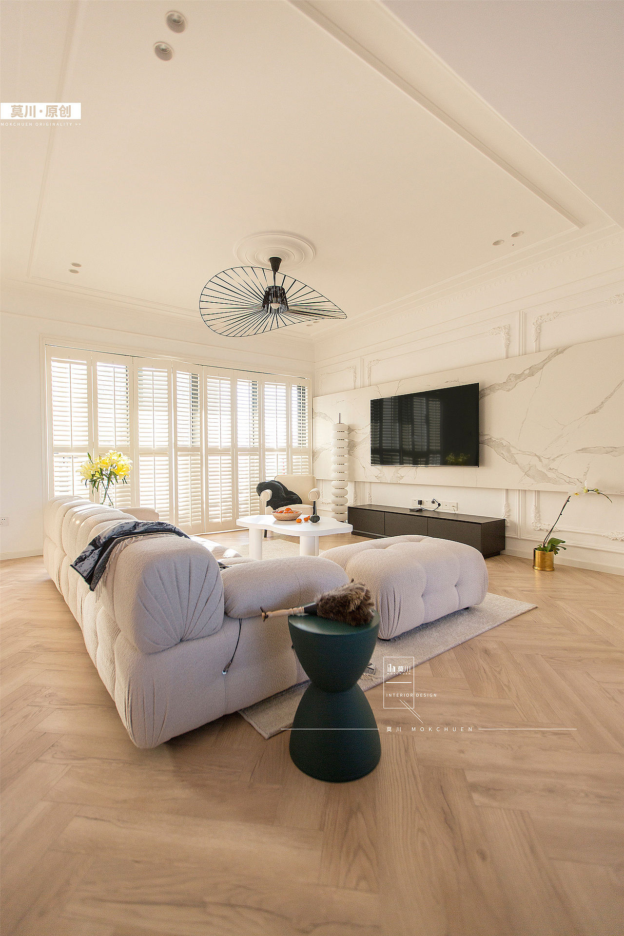 户型打通，与光影之下，静享143㎡的法式浪漫！（图ZMjQwNzcyODQw） - 家装设计 - 站酷设计师莫川建筑空间设计原创素材 - 站酷ZCOOL