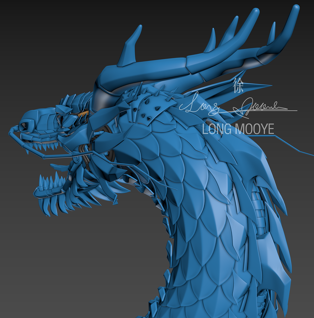 机械神龙建模作品