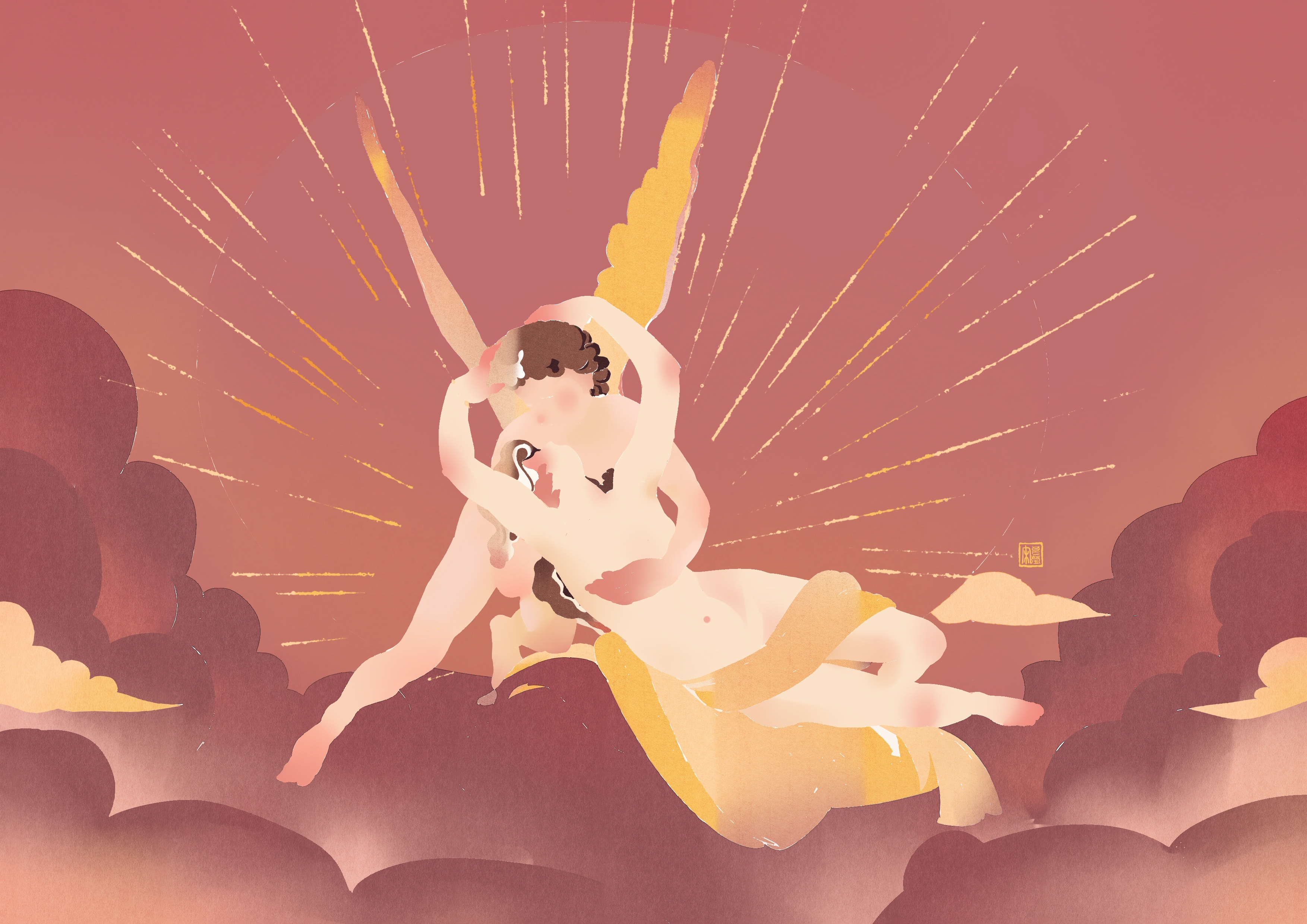 被爱神吻醒的普赛克