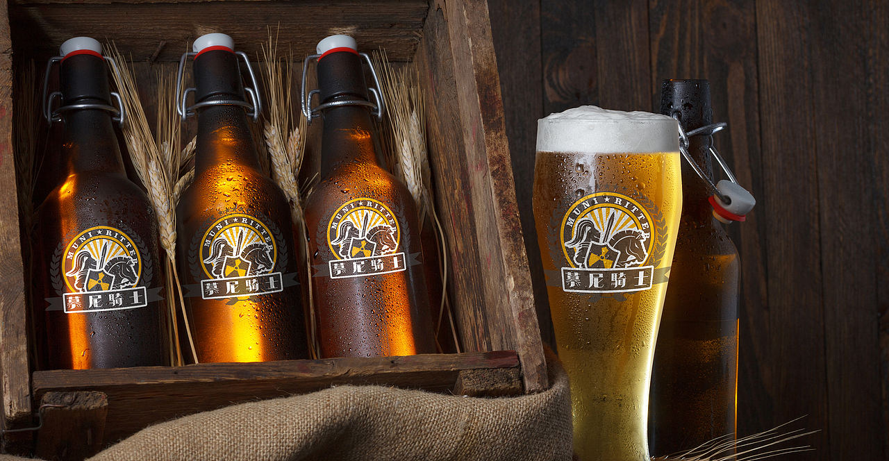 慕尼骑士 啤酒包装 包装设计 VI设计（图ZMjI0NjUwNDky） - 其他工业/产品 - 站酷设计师空旷公路原创素材 - 站酷ZCOOL