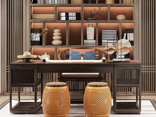 中式书房设计表现