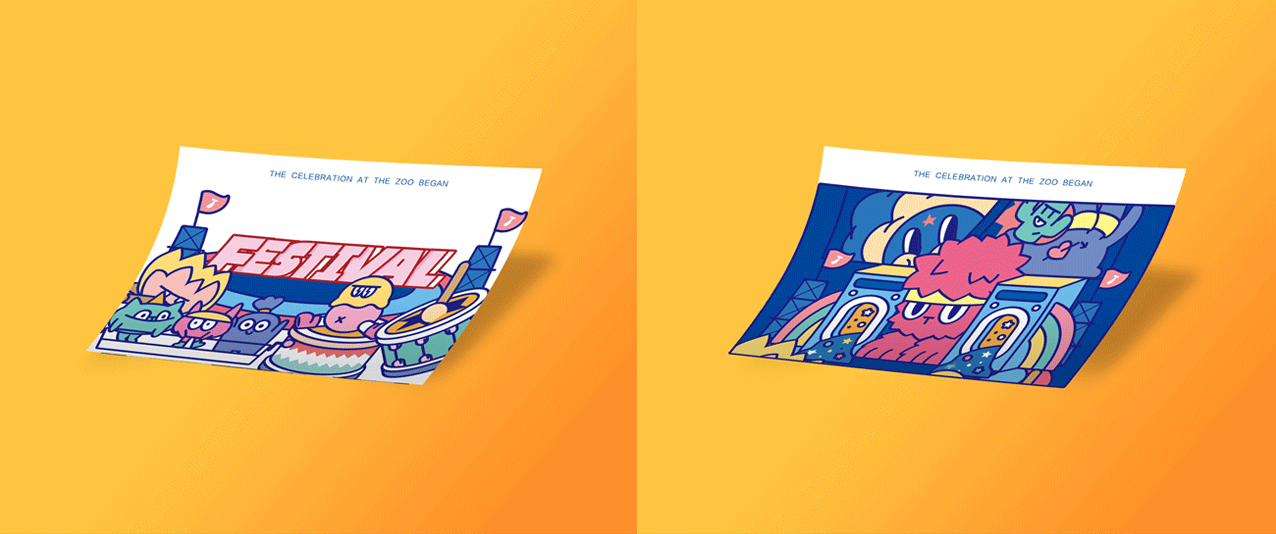 动物协会音乐节（图ZMjAwNDEyMzk2） - 商业插画 - 站酷设计师大号小学生原创素材 - 站酷ZCOOL