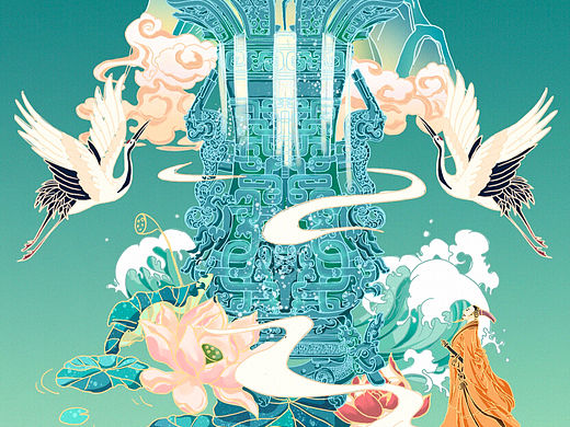 国潮插画&国风设计 文创插画