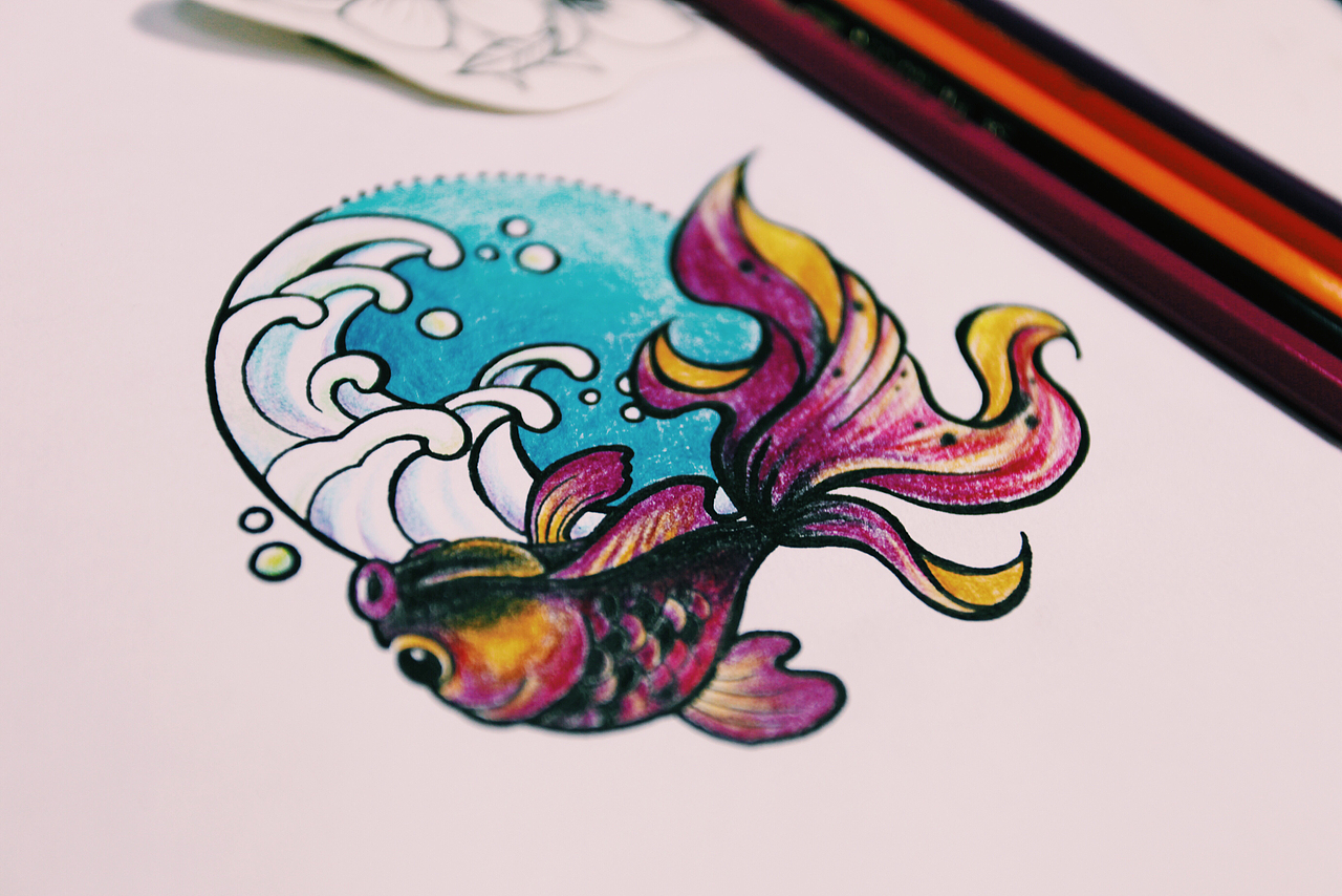 老徐的纹身手稿|插画|新锐潮流插画|toaski_原创作品-站酷zcool