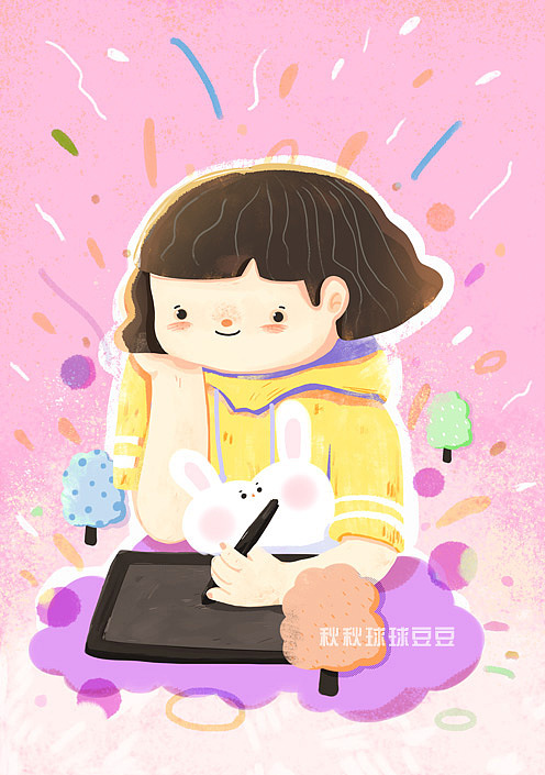 扁平插画 包装插画