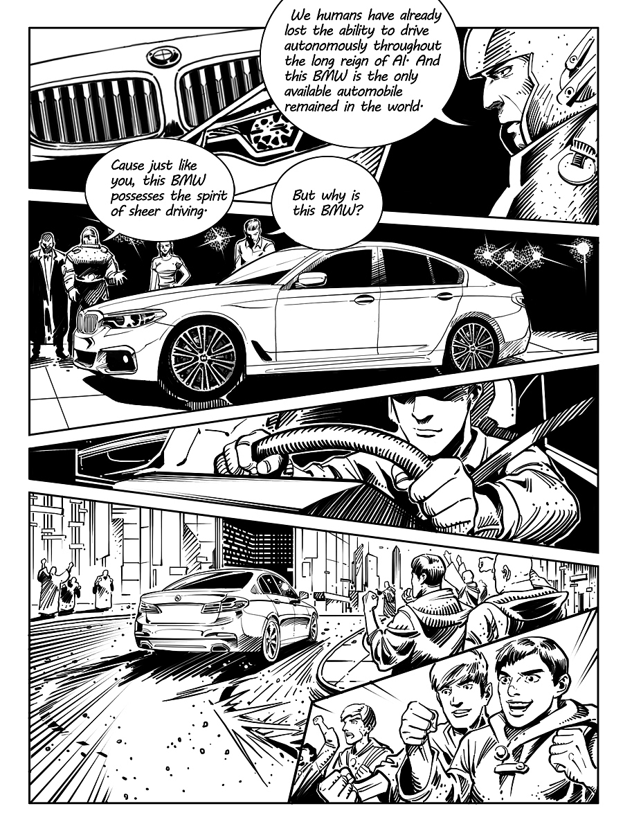 为BMW创作的一个漫画短片（图ZMTM2MTg2NTI4） - 短篇/格漫 - 站酷设计师李小山原创素材 - 站酷ZCOOL