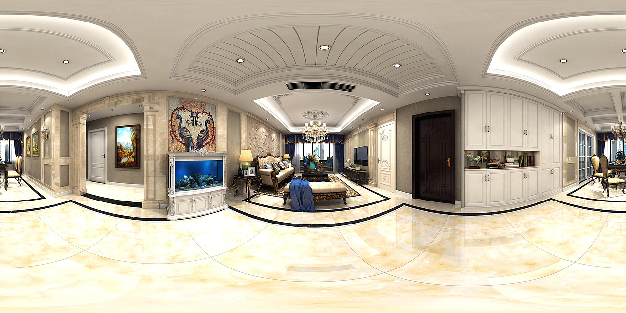 欧式餐厅效果图