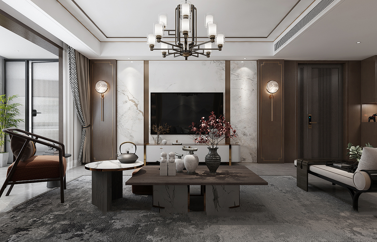 济宁装修效果图，济宁龙城坤园220平装修效果图（图ZMzYzNTA0MDY4） - 家装设计 - 站酷设计师济宁装修效果图原创素材 - 站酷ZCOOL