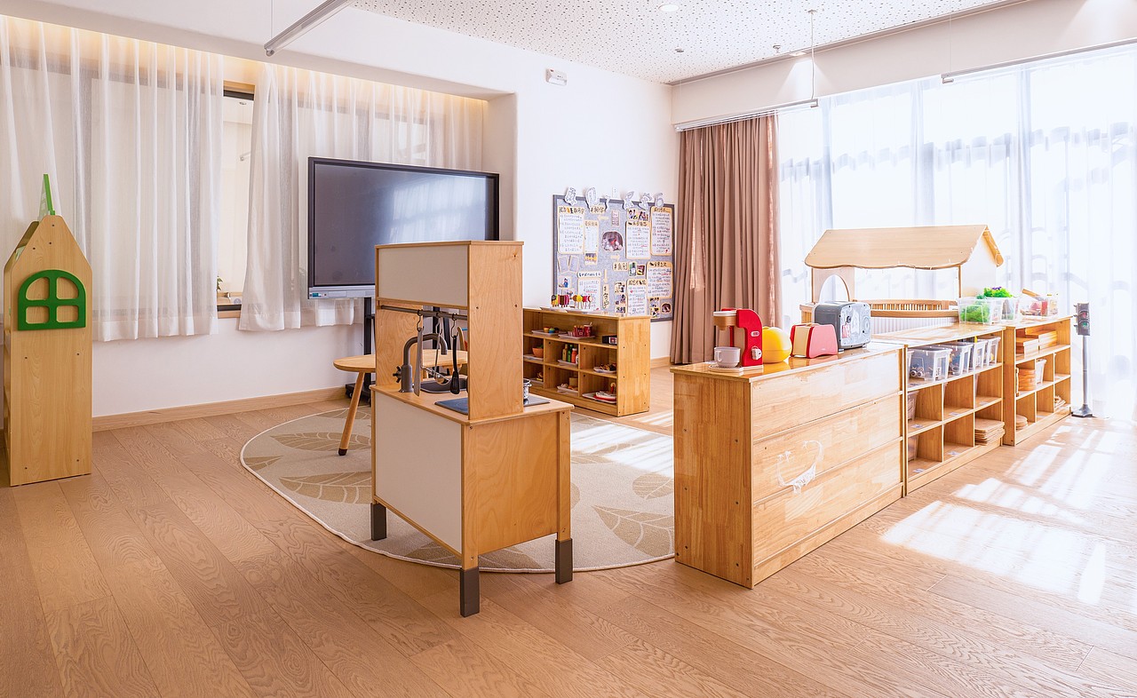 自然氧气屋,城市里的森林王国,幼儿园室内装修设计