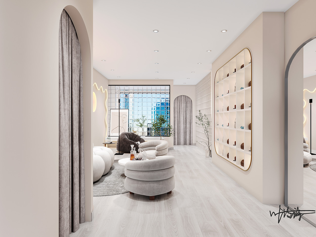 简约精致的服装店设计