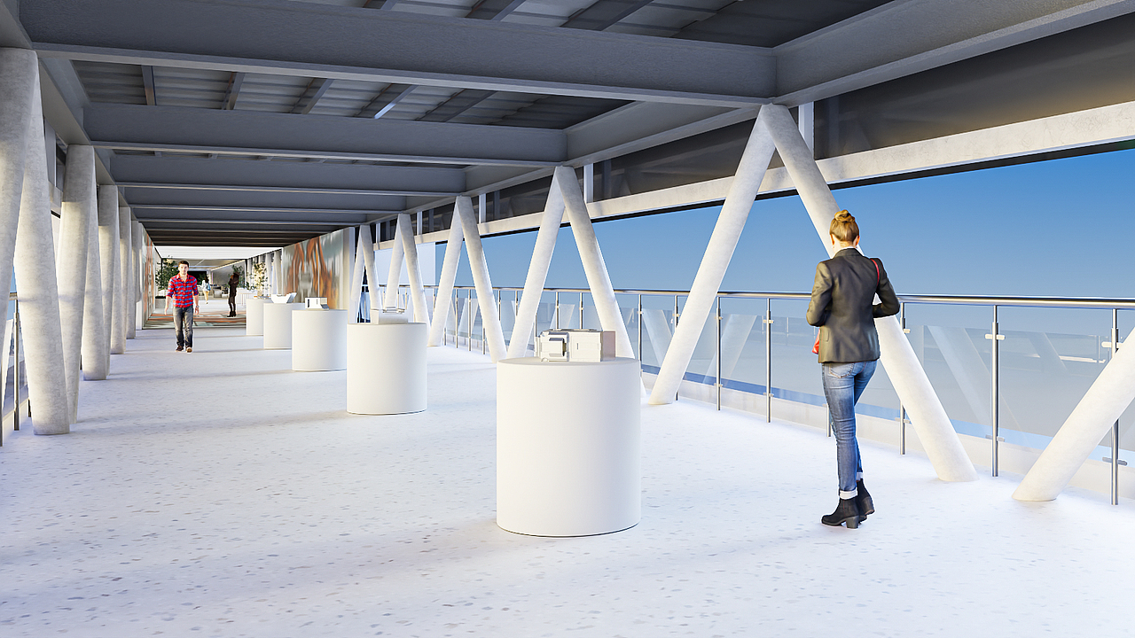 蔚来合肥超级工厂200米连廊室内设计