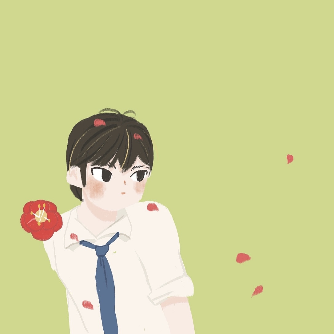 《溺水小刀》山茶花小图（图ZMjA5NTUxNDA4） - 创作习作 - 站酷设计师一只野居原创素材 - 站酷ZCOOL