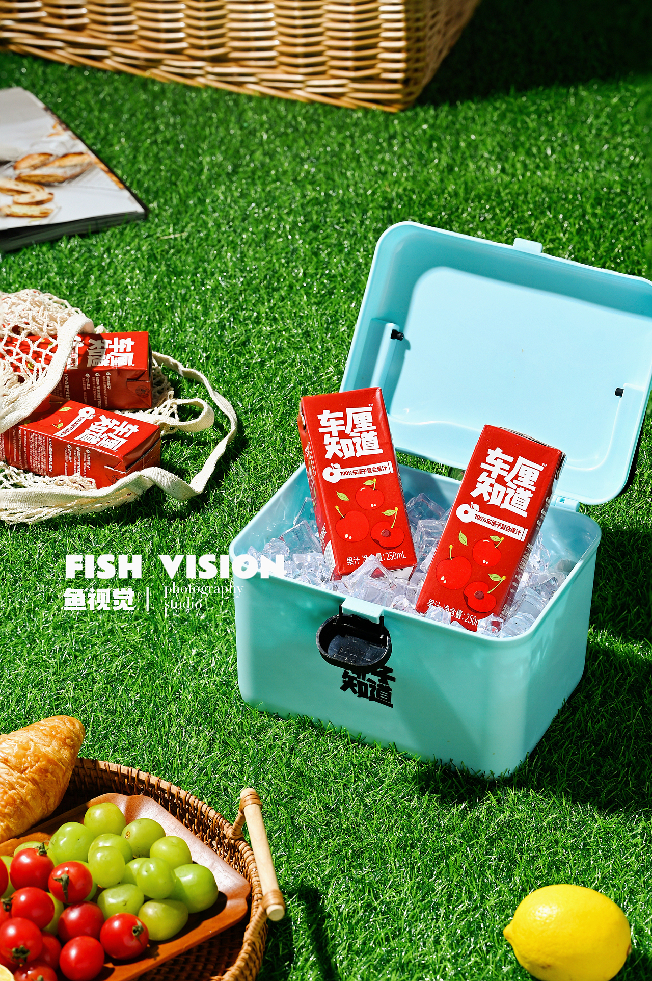 饮品礼盒多场景拍摄