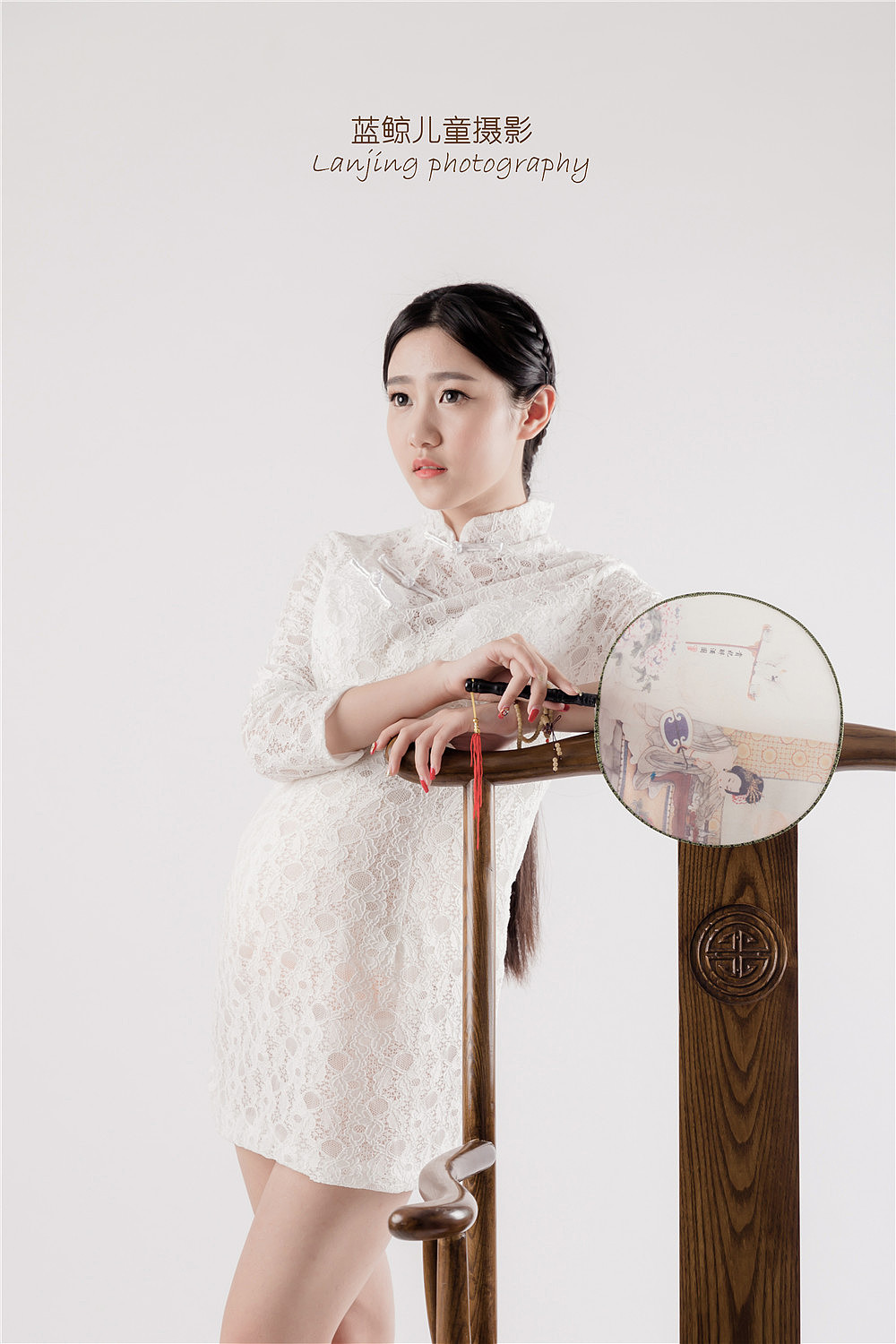 民国大肚旗袍孕妇照