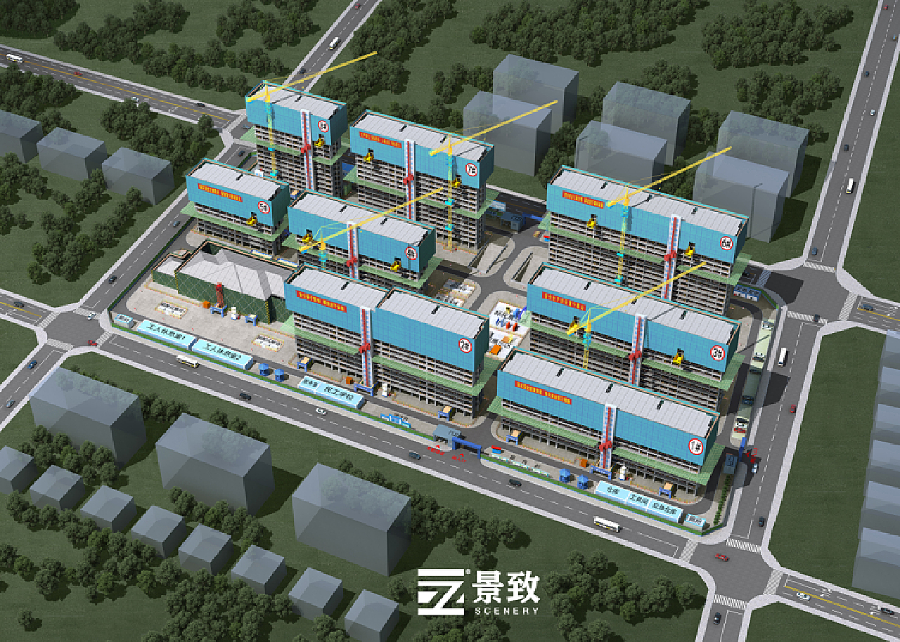 建筑工程BIM效果图_景致视觉-站酷ZCOOL