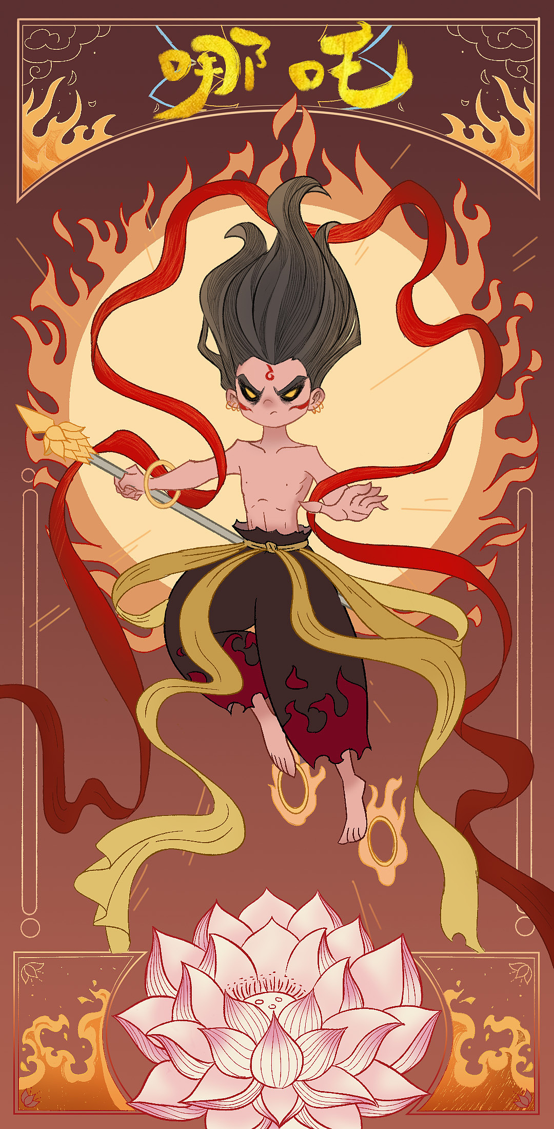 哪吒|插画|创作习作|ddddxx_原创作品-站酷zcool