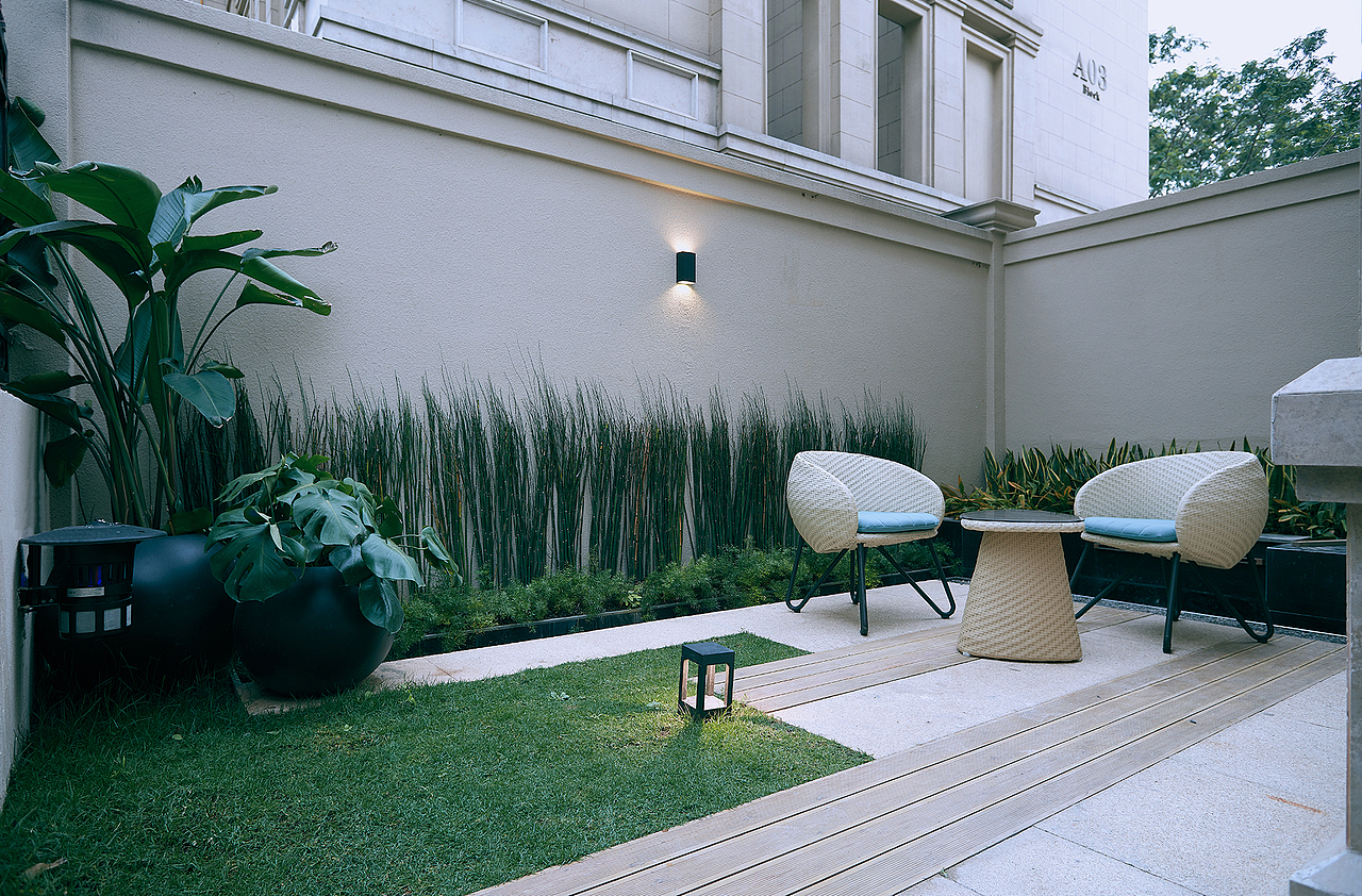 中海九号公馆别墅景观摄影 房地产园林拍摄 庭院拍照