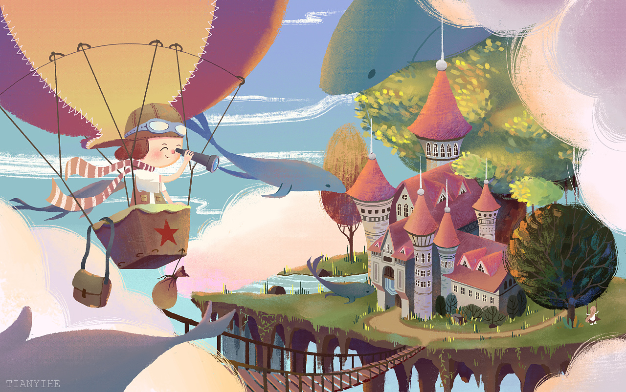 天空之城|插画|儿童插画|刈禾 - 原创作品 - 站酷 (zcool)