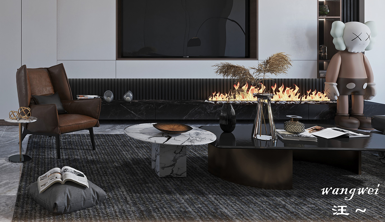 現(xiàn)代客餐廳（圖ZMjExMTI4NTY4） - 家裝設(shè)計(jì) - 站酷設(shè)計(jì)師委屈哥原創(chuàng)素材 - 站酷ZCOOL