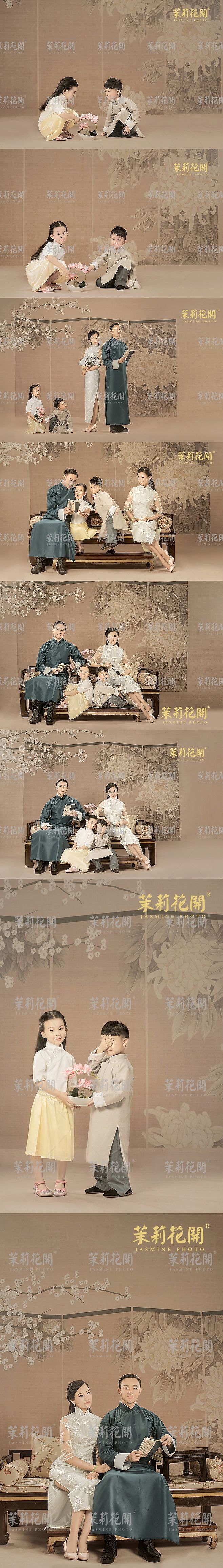 茉莉花开-全家福（图ZMTg1MjQ2MTQ0） - 人像摄影 - 站酷设计师上海古装艺术摄影原创素材 - 站酷ZCOOL
