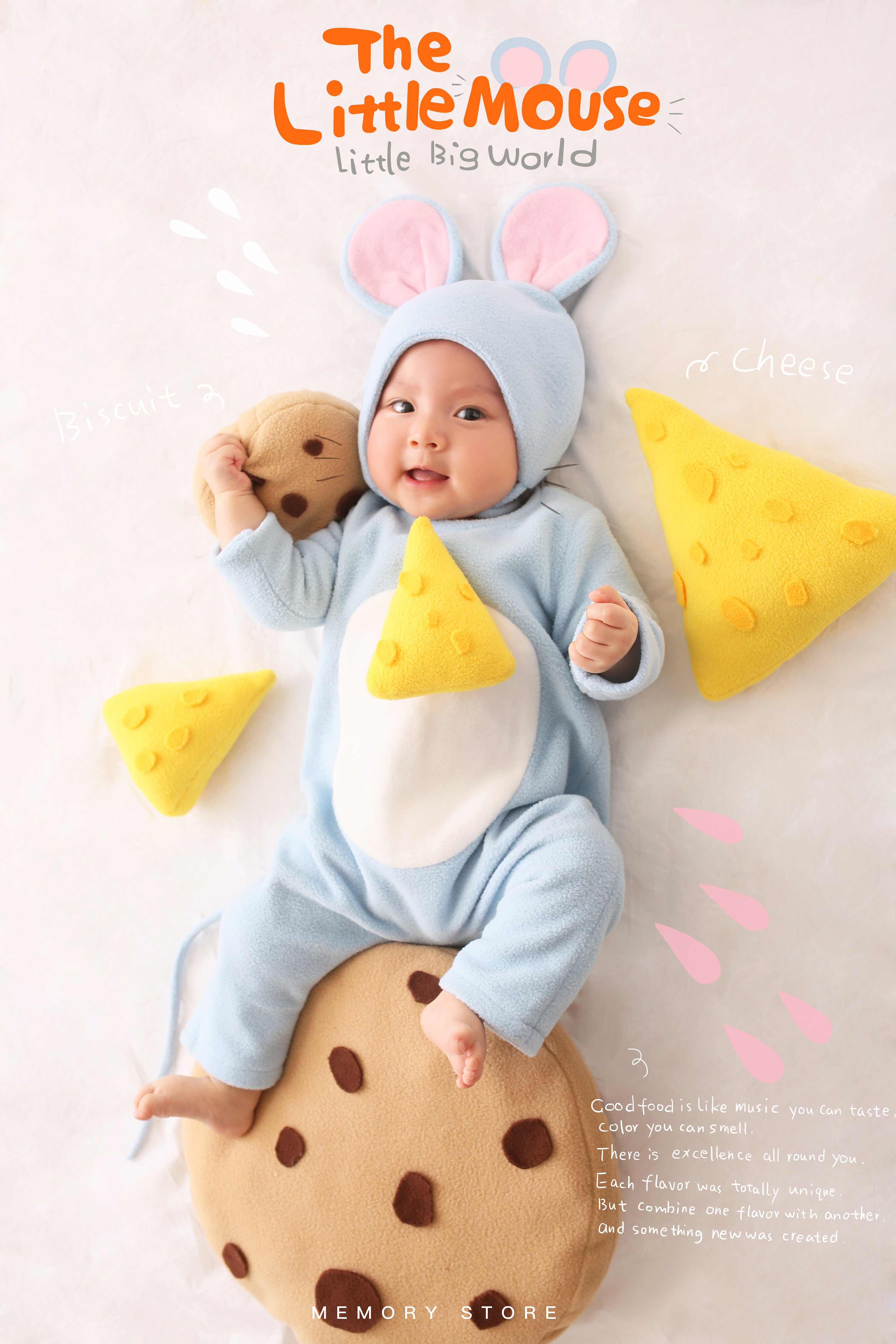 蓝鲸儿童摄影|鼠年百天照拍摄