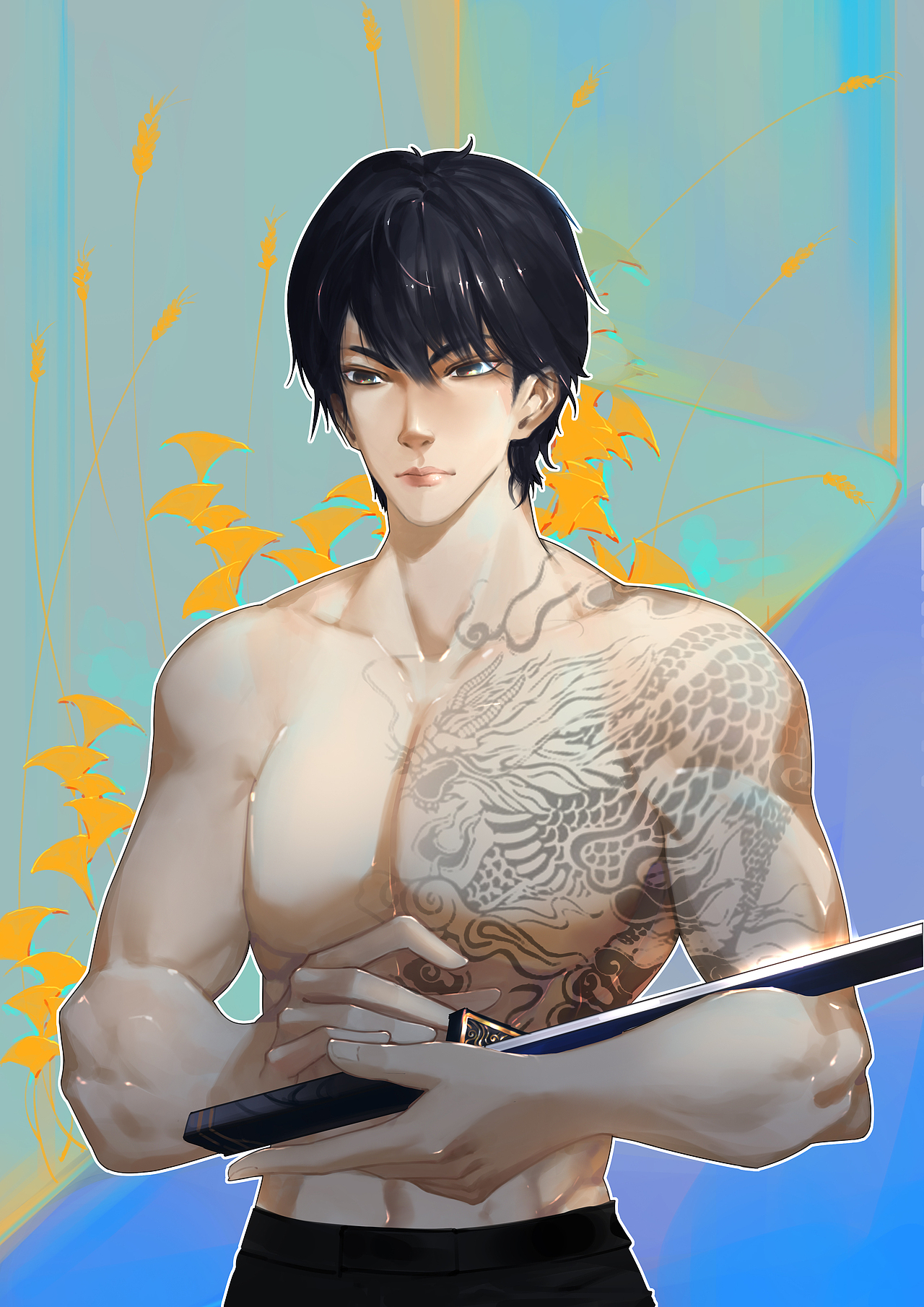 张起灵|插画|创作习作|猫夏_a_原创作品-站酷zcool