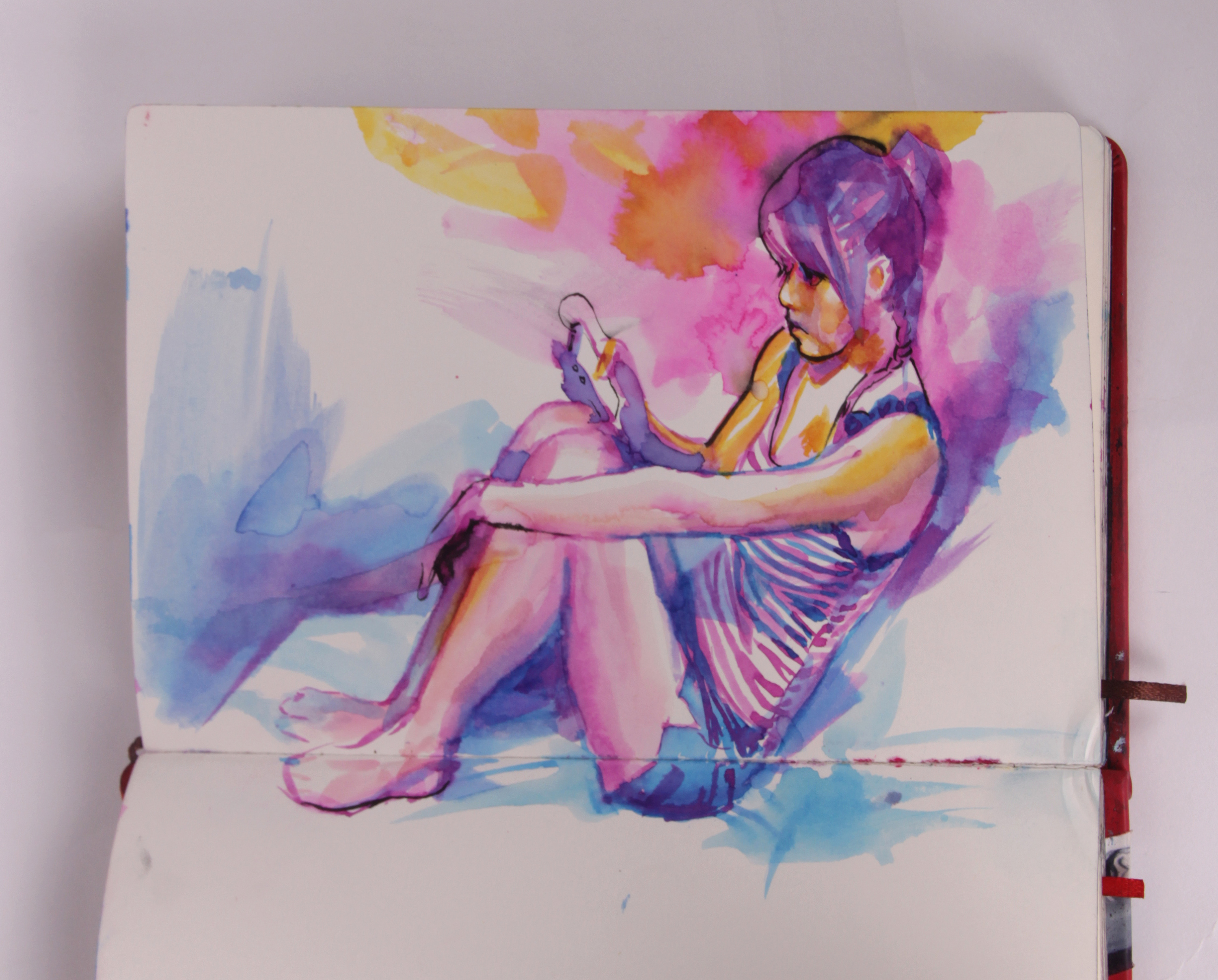 本杰明手绘系列——画本上的美女第四季|插画|其他插画|benjamin