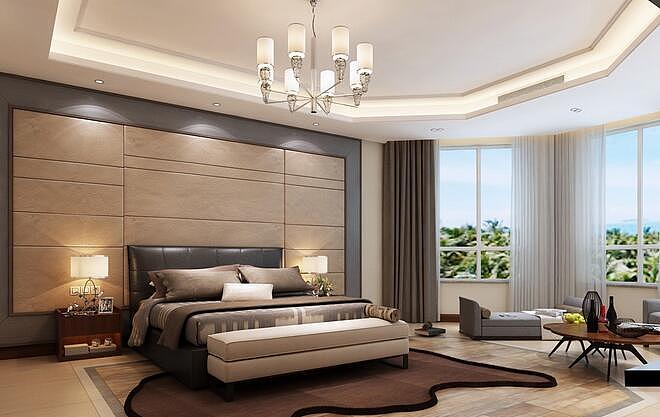 石家庄业之峰装饰-星河盛世350平米后现代风格装修效果图。预约设计师电话:18032809320