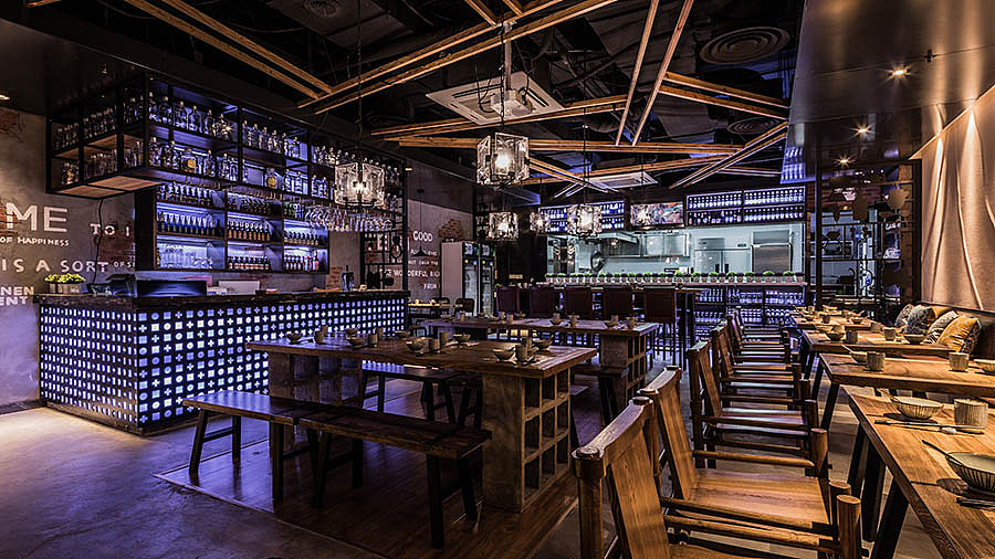餐饮空间设计·杭州特幕烤肉店(图ZNjIxNDA2MDQ=) - 家装设计 - 站酷设计师华空间设计原创素材 - 站酷ZCOOL