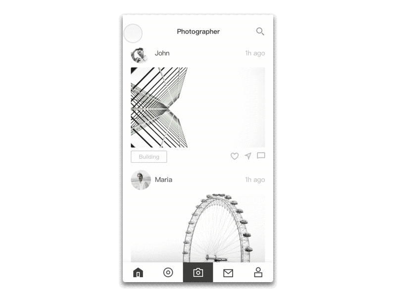 photographer app UI设计概念稿（图ZNzEwOTM4NzI=） - APP界面 - 站酷设计师0range_Design原创素材 - 站酷ZCOOL