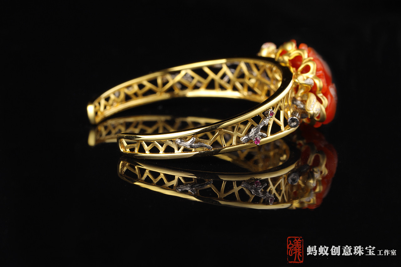 蚂蚁创意珠宝工作室——珊瑚花手镯（图ZMTE0NzE5NzY4） - 首饰设计 - 站酷设计师蚂蚁创意珠宝原创素材 - 站酷ZCOOL
