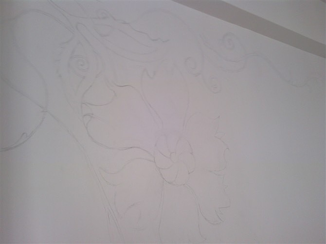 第一次墙绘作品