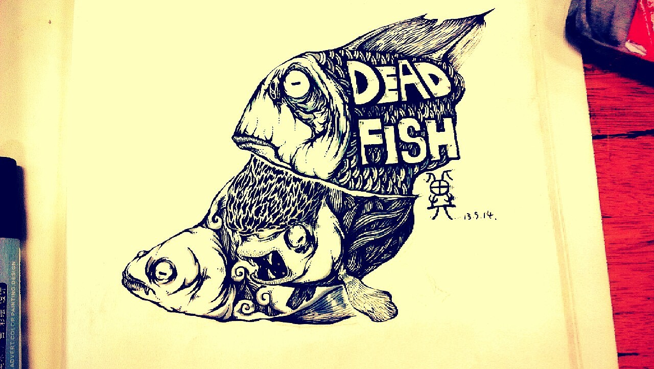 死鱼dead fish|插画|新锐潮流插画|冀皓天_原创作品-站酷zcool