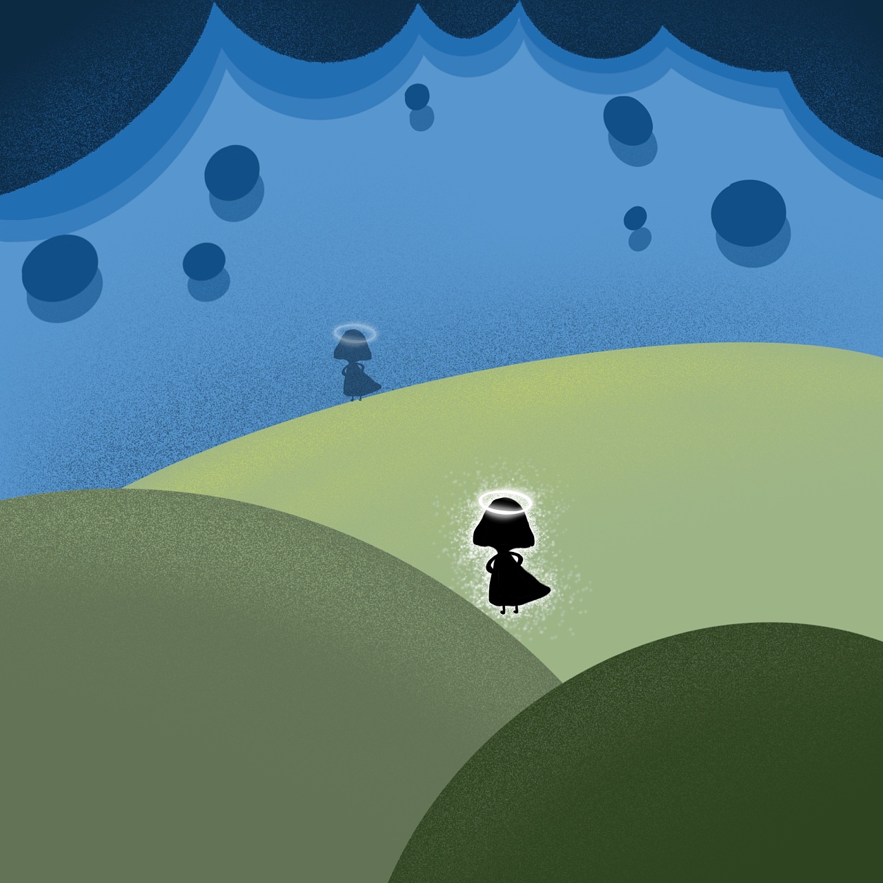 看昨天的我们走远了